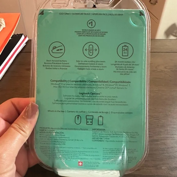 Logitech M510 Advanced Wireless Mouse - Gray - Picture 2 of 3